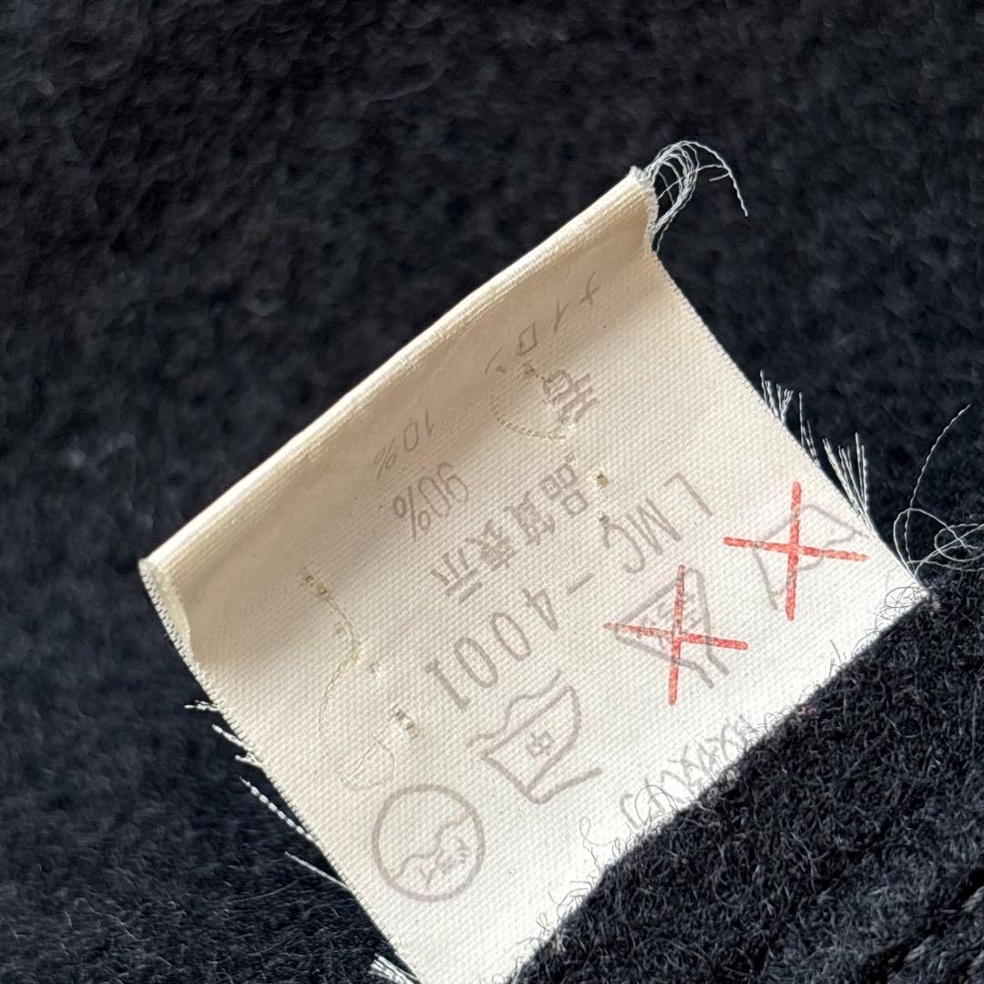 Glenoverグレンオーバー　ダッフルコート　黒　肉厚　ウール　ロング　トグル