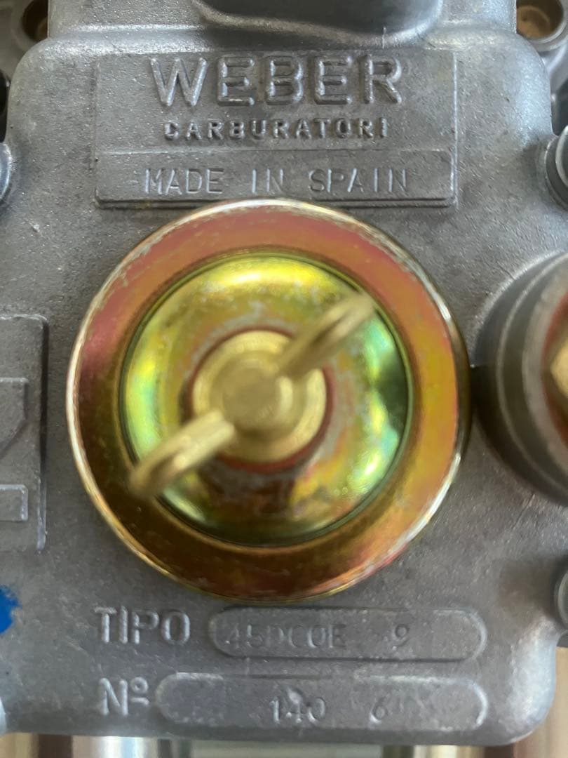 WEBERウエーバー45DCOEスペイン製キャブレター対策前ビンテージ