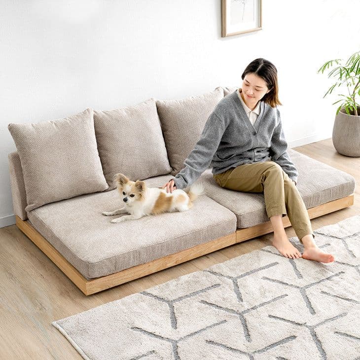 【未使用直接】【引き取り可能】タンスのゲン 座面の中まで洗える ソファ 1個