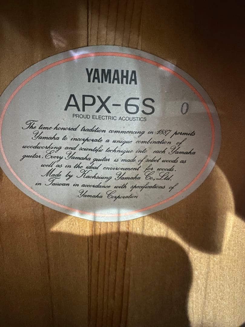 YAMAHA ヤマハAPX-6S