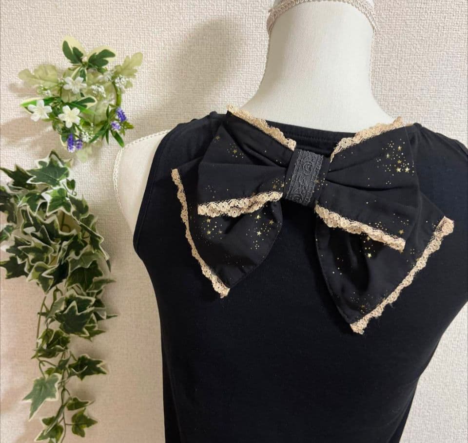 中島興業　axes femme　ビッグリボンキャミ　ベスト　リボンキャミ