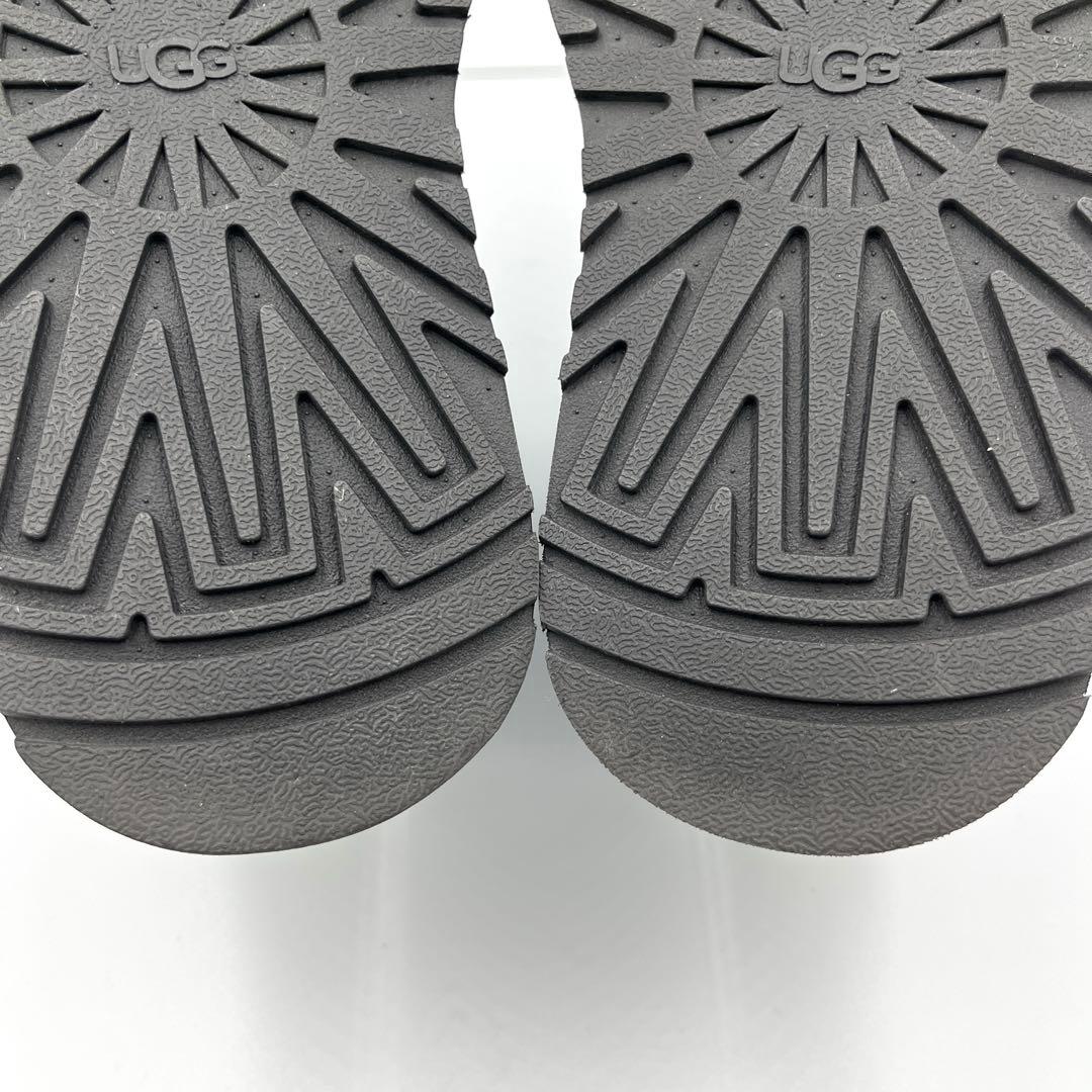 【美品】UGG W CLASSIC MINI DIPPER 厚底ブーツ黒23