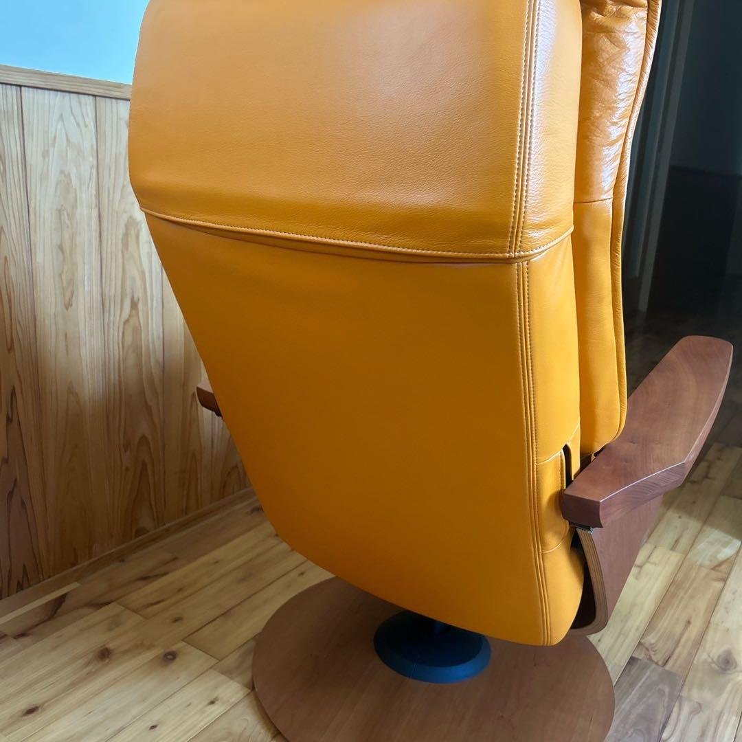 【美品】カリモク 1人 シングルソファー オットマン付き　ザファースト