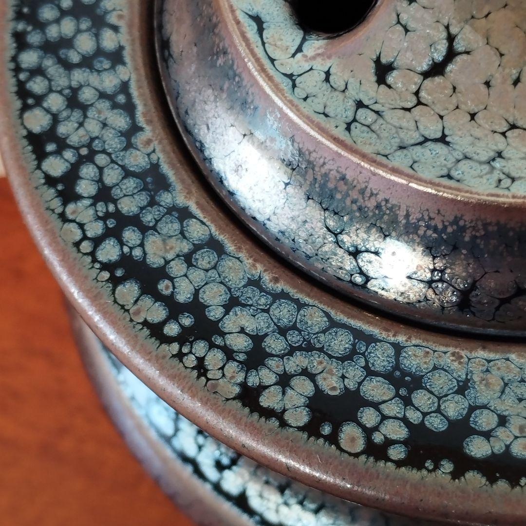 油滴天目　香炉　福森守比古