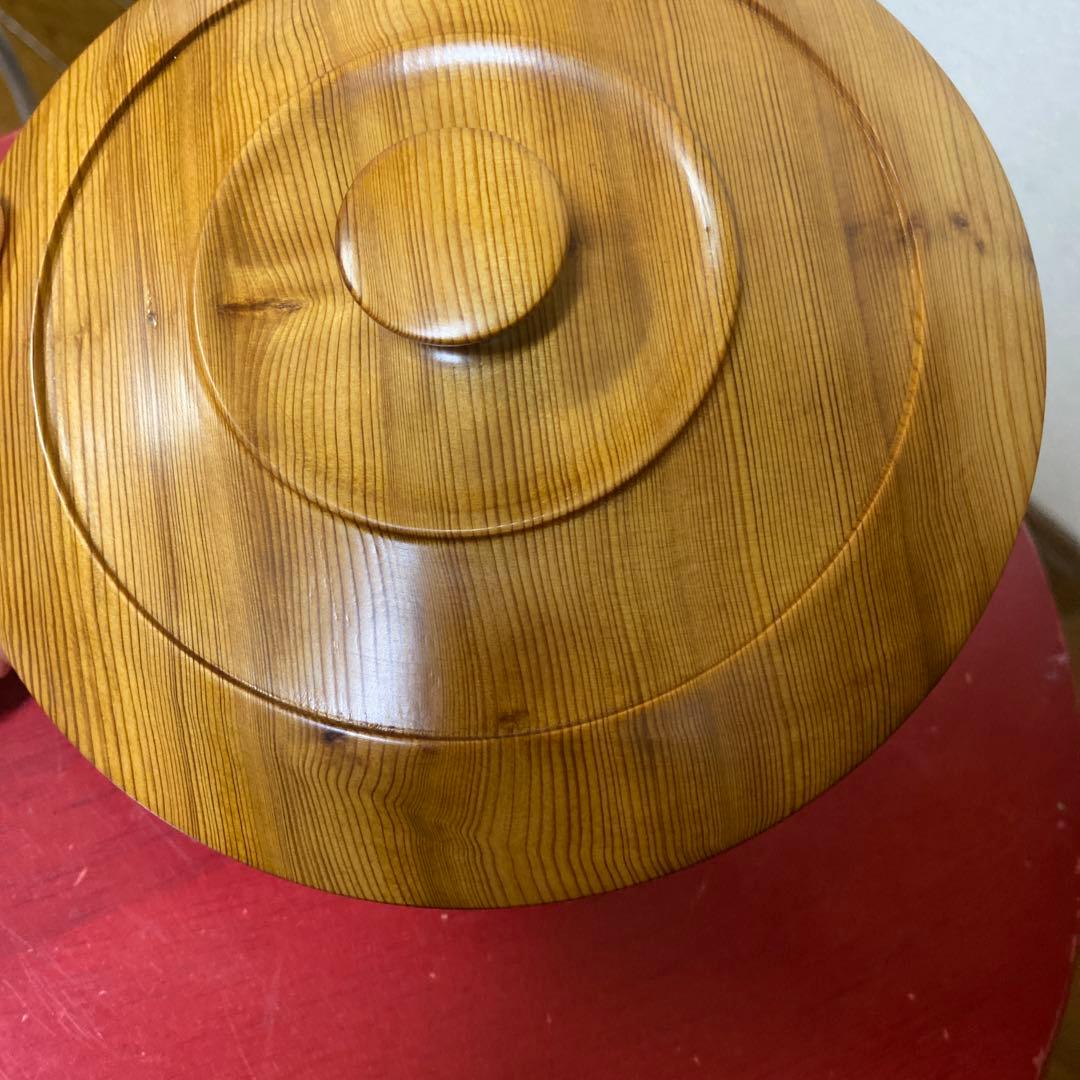 値下げ！銘木屋久杉　無垢　高級菓子器　靖修作