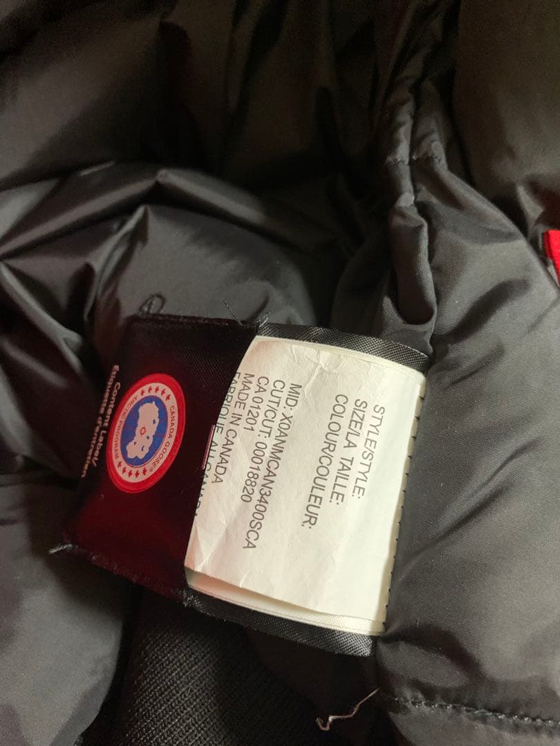   カナダグースダウンジャケット L/G レッド タグ有り