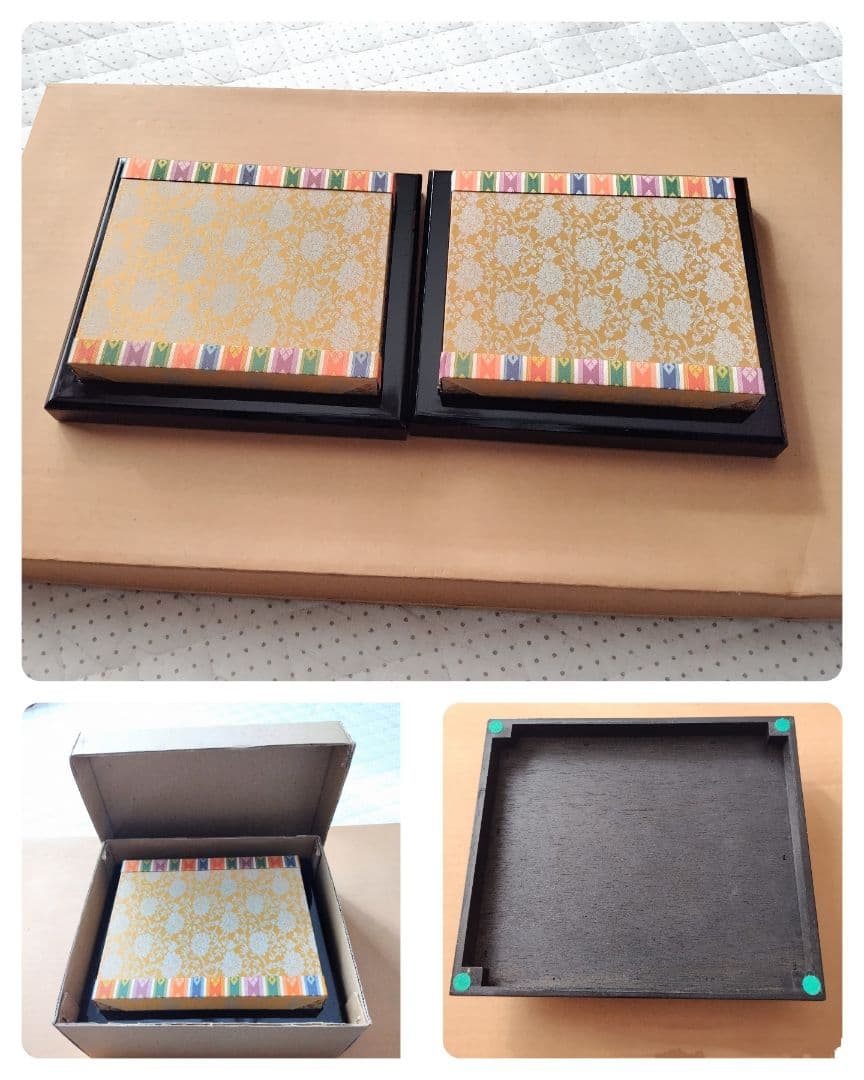 【真多呂作】男雛 女雛 セット/金屏風・飾台・台座・丸貝桶付き/送料無料