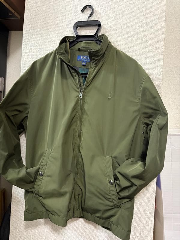 美品☆ポロ ラルフローレン　ジップアップナイロンジャケット　スイングトップ　M