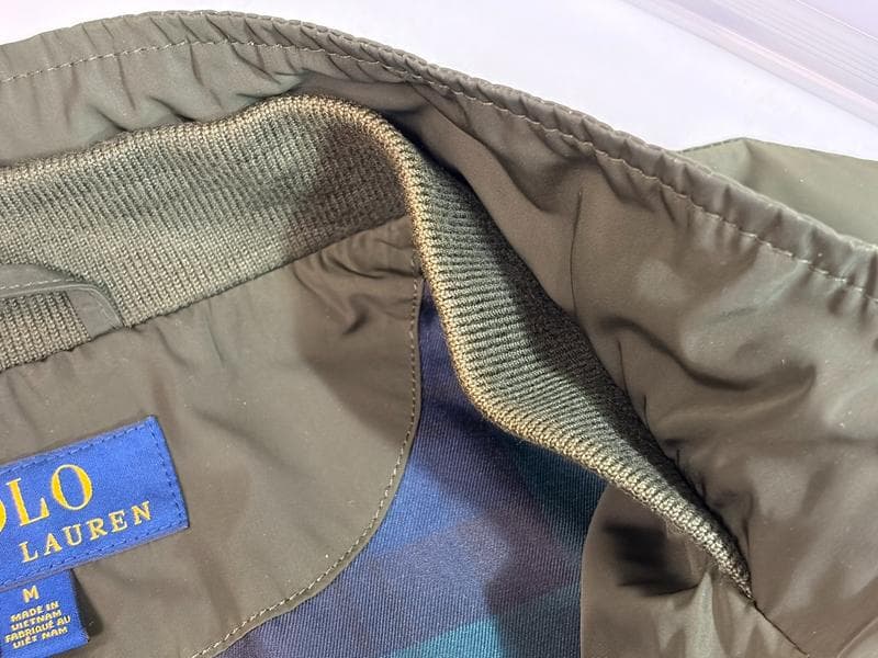 美品☆ポロ ラルフローレン　ジップアップナイロンジャケット　スイングトップ　M