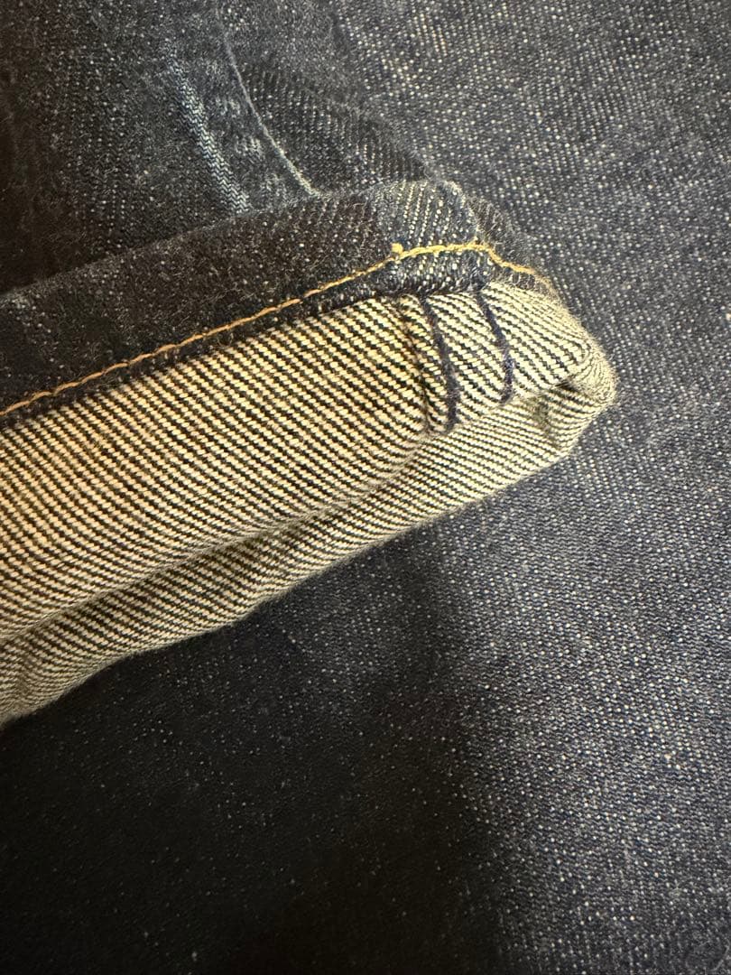 evisu×warehouse 鯛釣り　白カモメデニム　インディゴ　w36