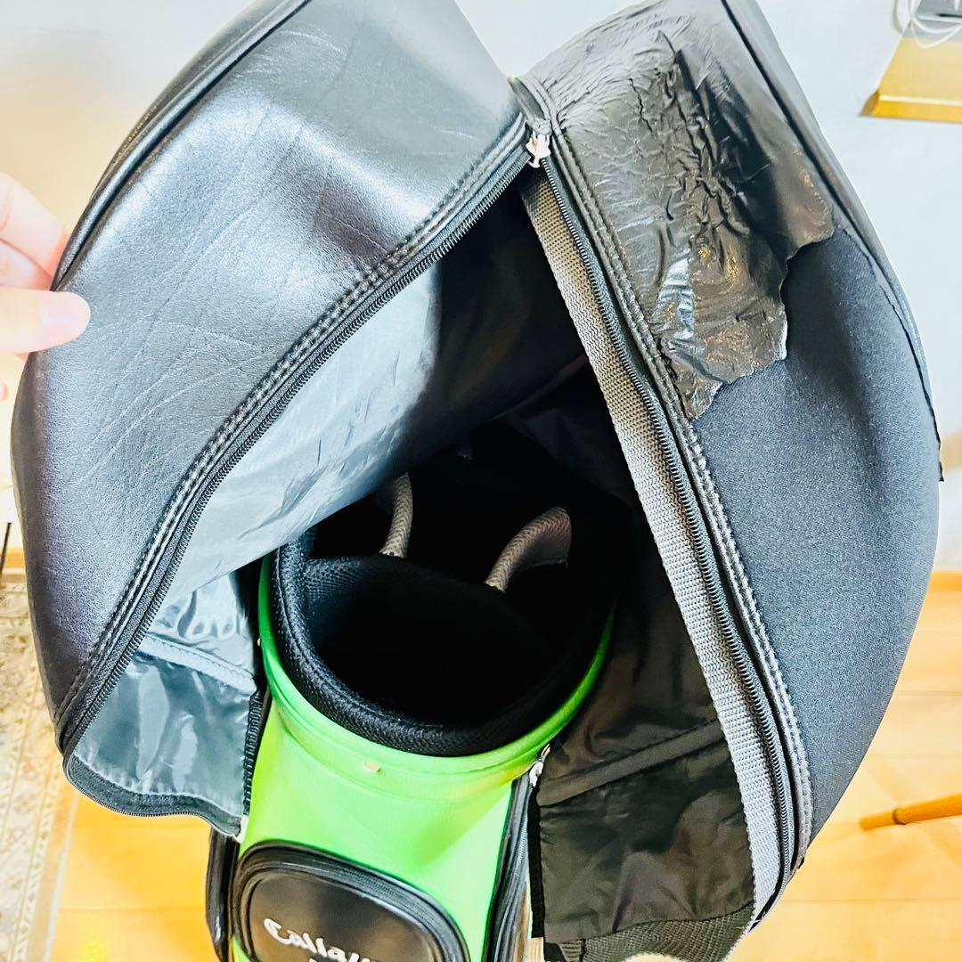 【美品】Callaway キャロウェイ キャディバッグ ブラック/グリーン 9型