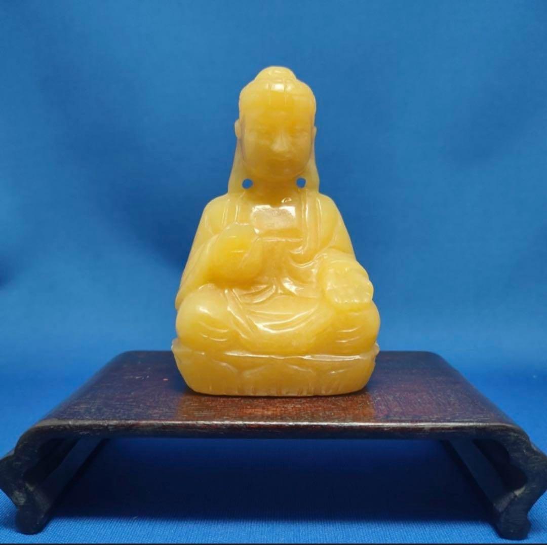 仏教美術天然石アラゴナイト仏像芸術彫刻古美術パワーストーン宝石縁起物値下げ中!