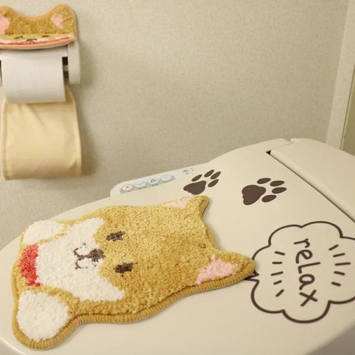トイレマット 新品 セット 5点 ワンコ かわいい トイレ デコール 犬