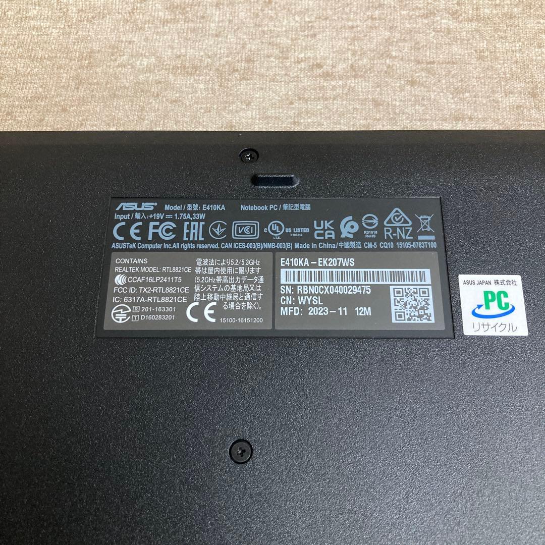 Windowsノート本体 ASUS E410KA-EK207WS (62209