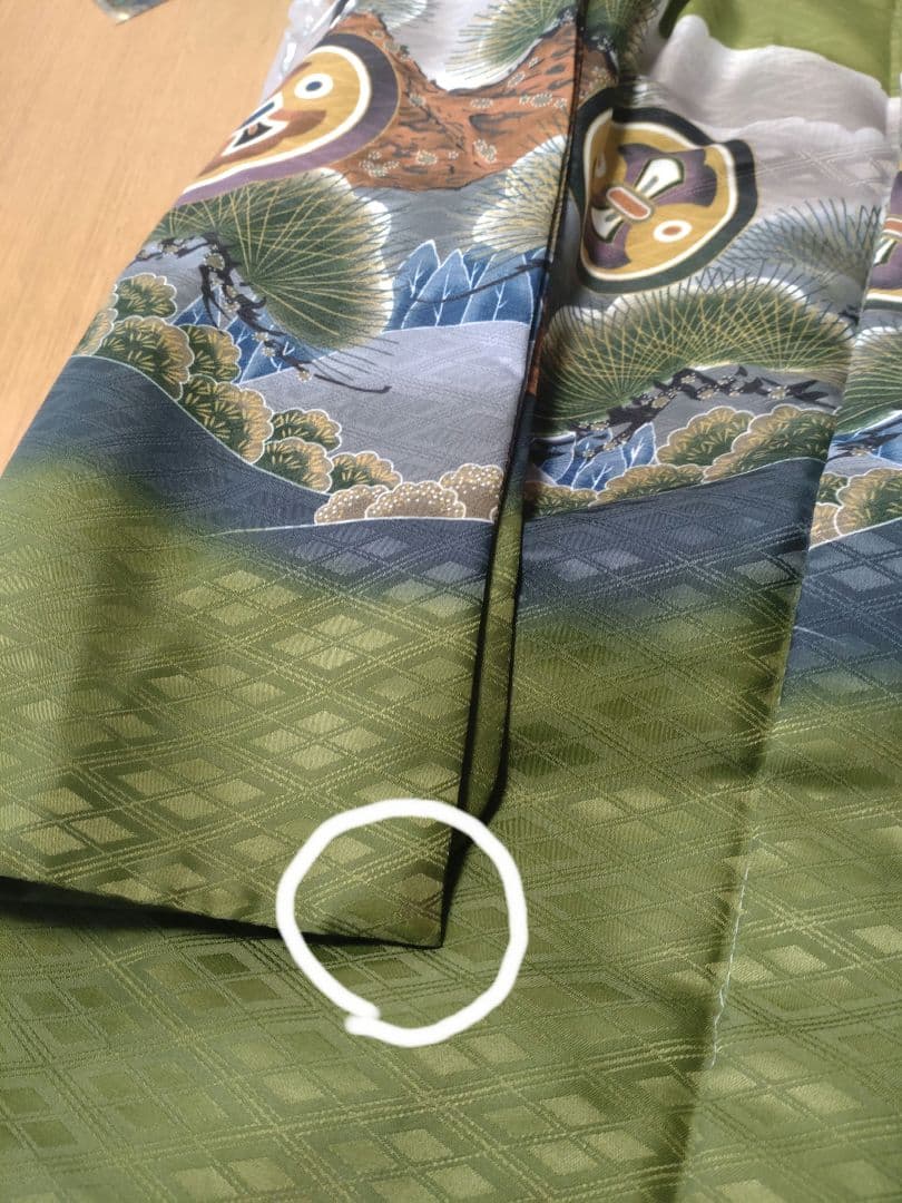 七五三　袴セット　男の子　緑　13点セット