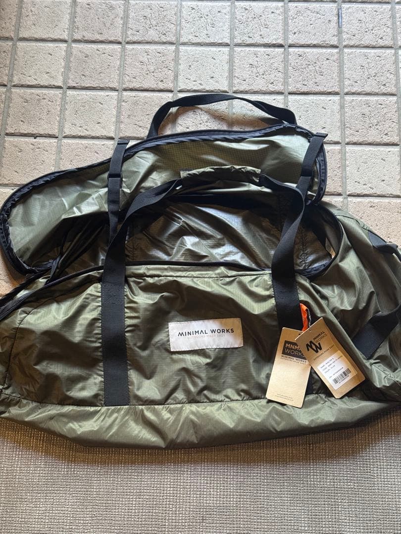 シェルターG MINIMAL WORKS テント カーキ（メッシュドア1枚付き）