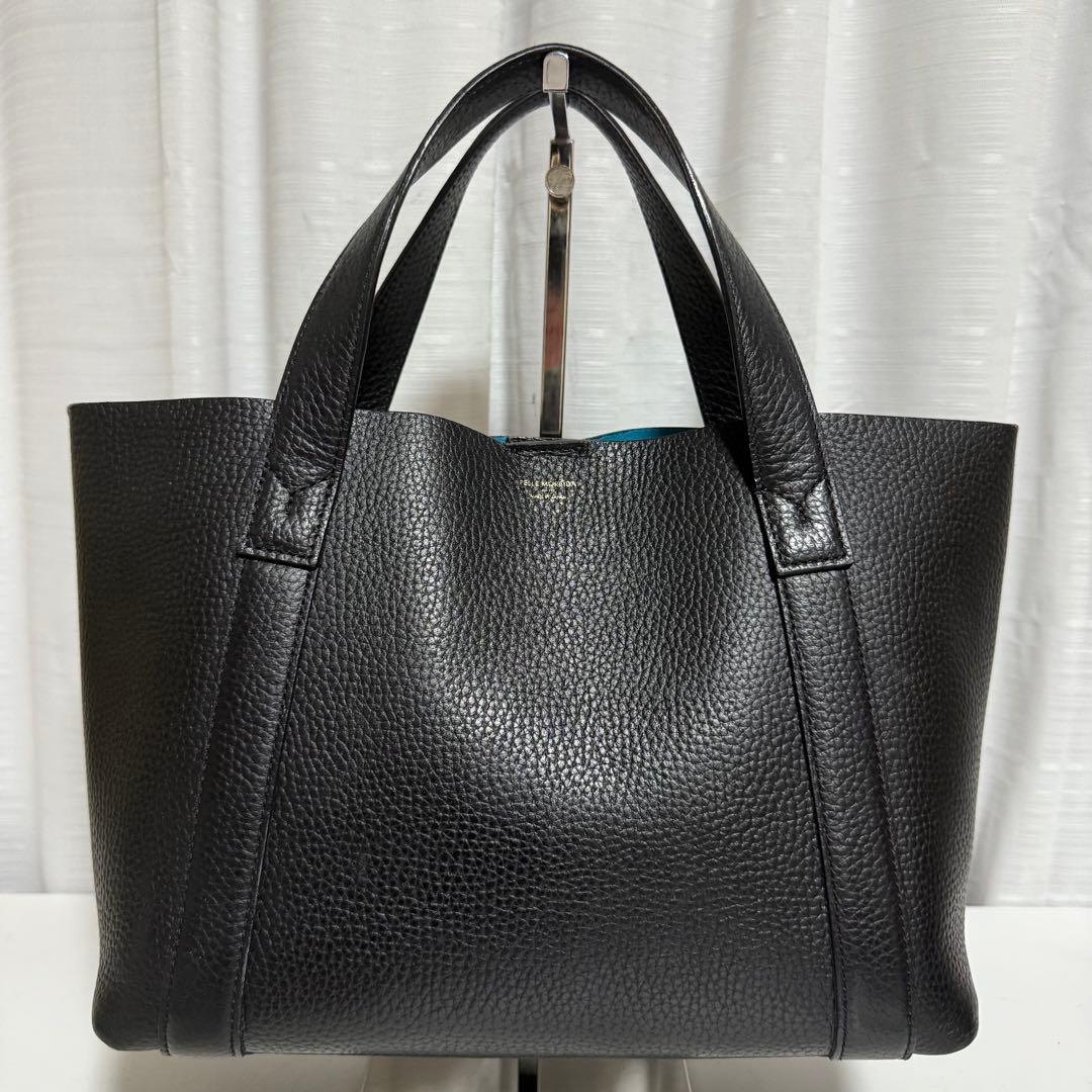 ⭐️極美品⭐️ ペッレモルビダ　テーラマリーナ　ブラック　ミニトート　シボ革
