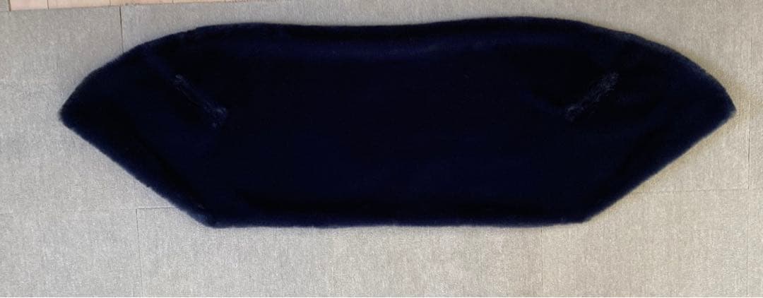 【新品未使用】JENNE リッチボリュームファーケープ ネイビー