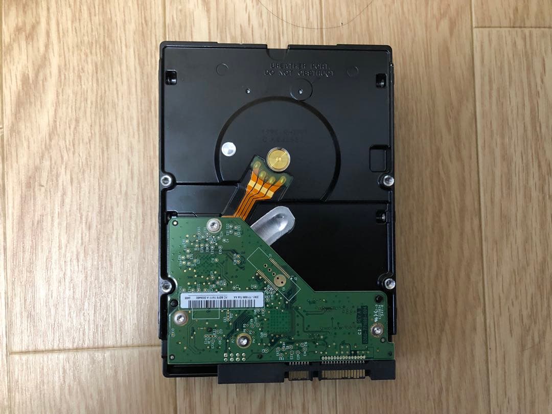 3.5インチ 3TB HDD WD_G使用時間 3860h 健康状態 正常