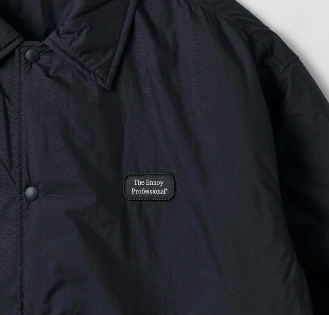 【値下げ中】ENNOY PADDED NYLON COACH JACKET 黒S