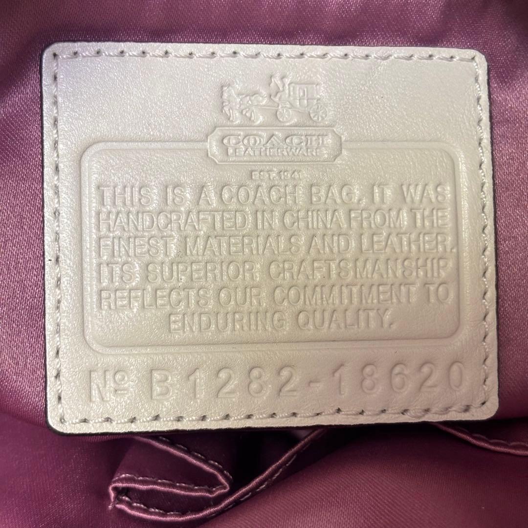 coach☆ギャザーレザー2wayショルダーバッグ 未使用