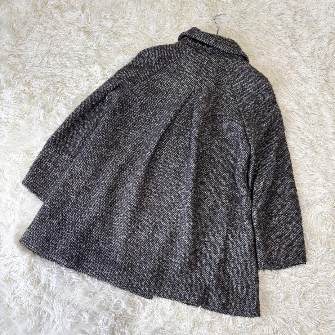 Sybilla シビラ ツイード ダブルコート グレー系 レディース M