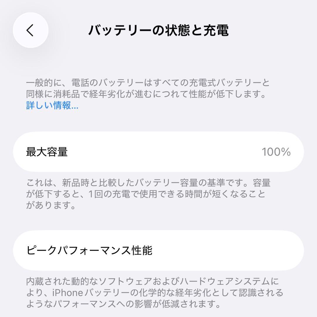 iPhone14Pro 256GB バッテリー100%