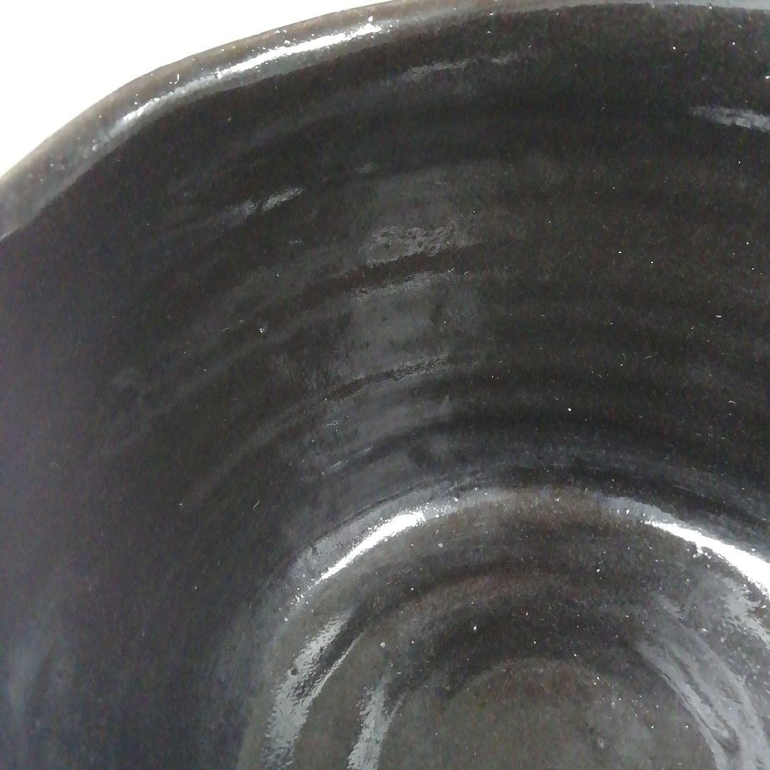 Ｔ５０３　茶碗　『瀬戸黒　小田木写』『半筒茶碗』『西尾香舟』共箱　抹茶碗　茶道具