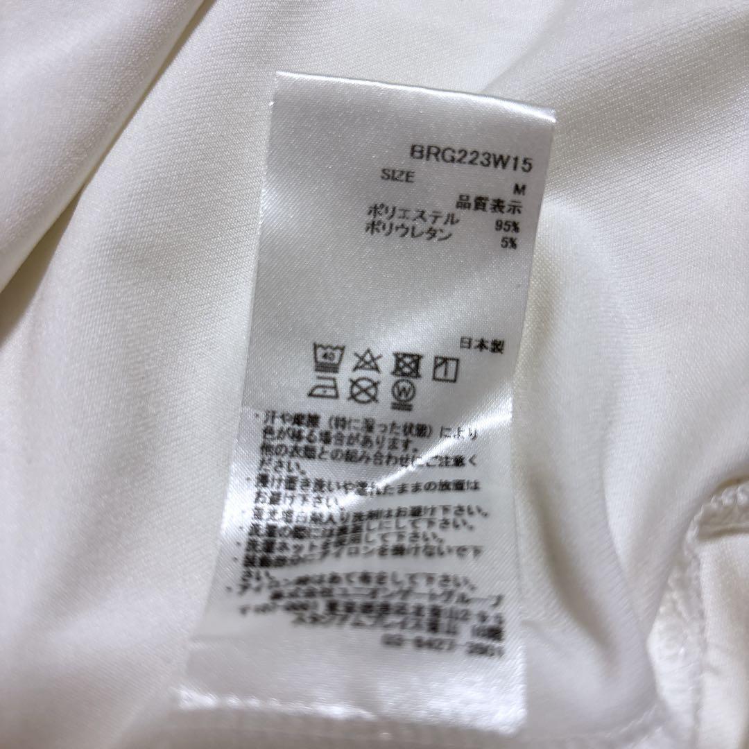 極美品 BRIEFING バイカラー ロングスリーブハイネックシャツ レディース