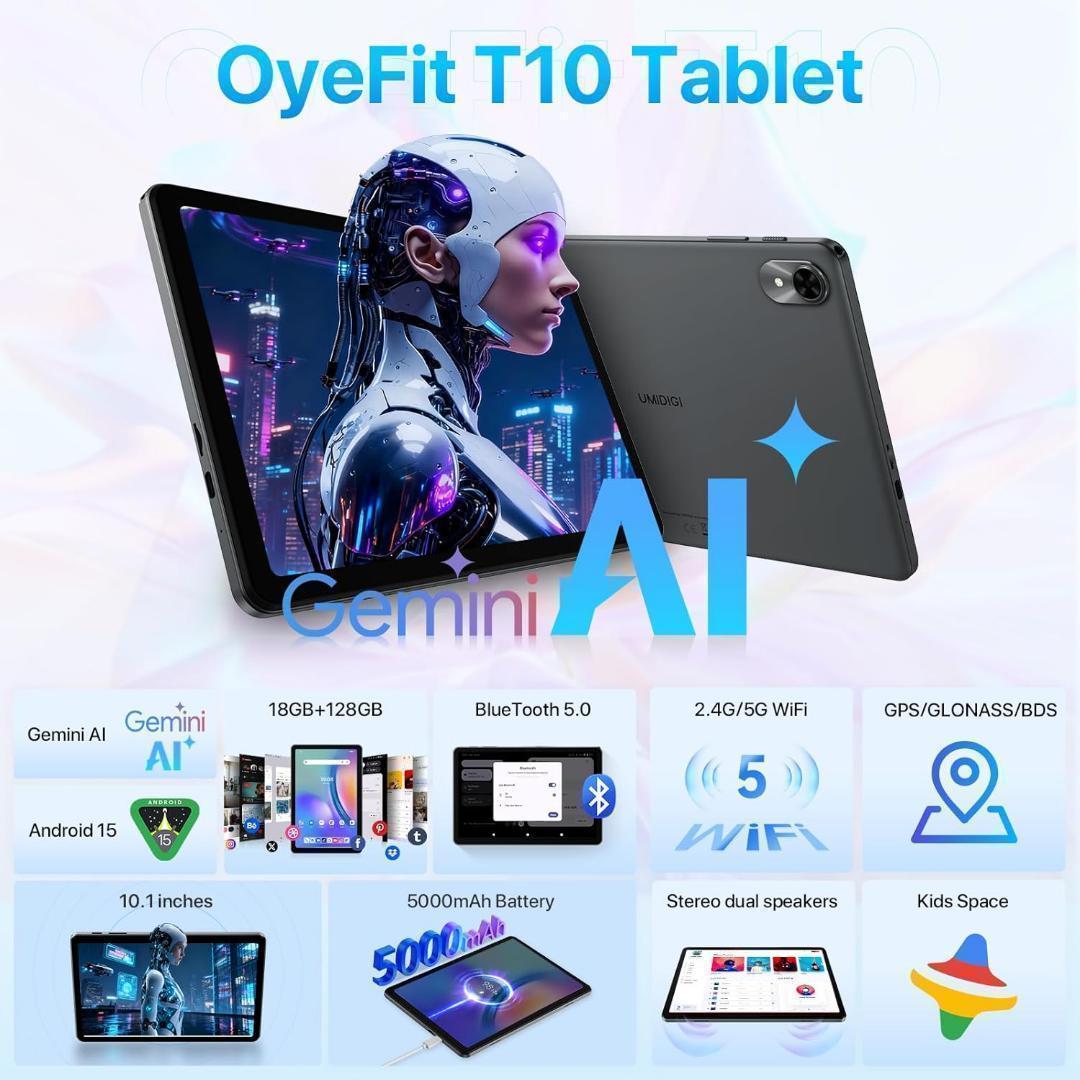10インチ Android15 GeminiAI タブレット