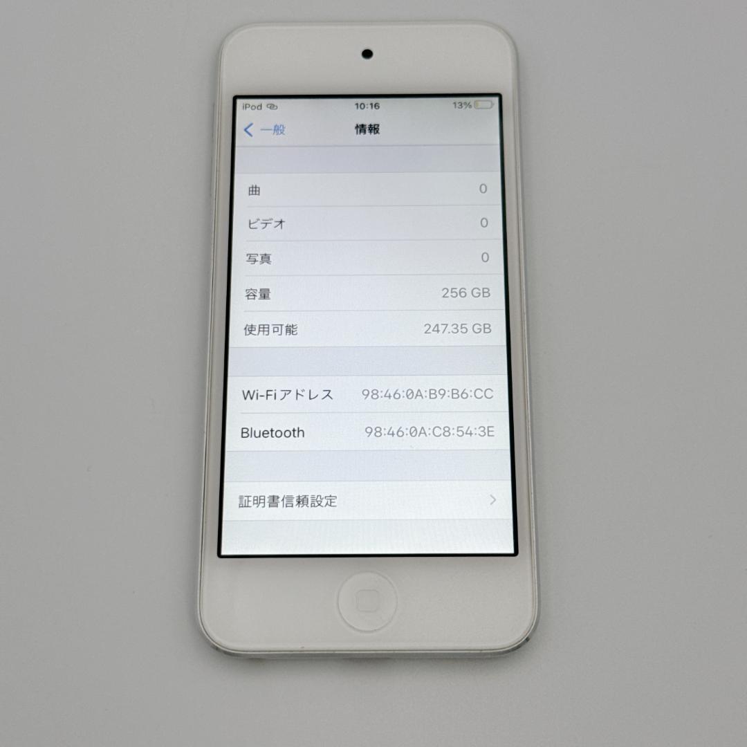 【極美品】Apple iPod touch 第7世代 MVJD2J/A ホワイト