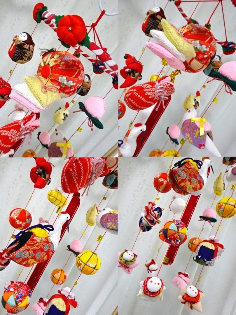 【3】縁起の良い柳川さげもん　木目込み鞠　吊るし雛　ハンドメイド　ひな祭り