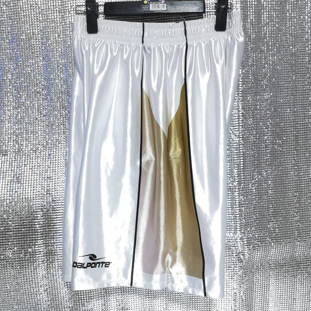 サッカー部　サッカー　パンツ　Dalponte 光沢ホワイト