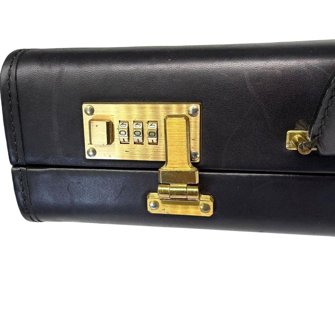 美品 OLD COACH アタッシュケース ダイヤルロック レザー ブラック