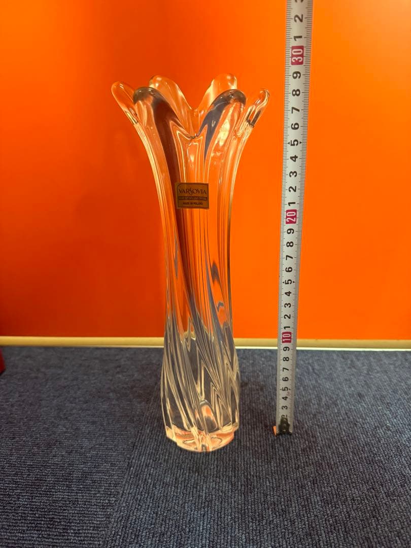 1743 VARSOVIA  ポーランドからの上質なクリスタル　花瓶グラス