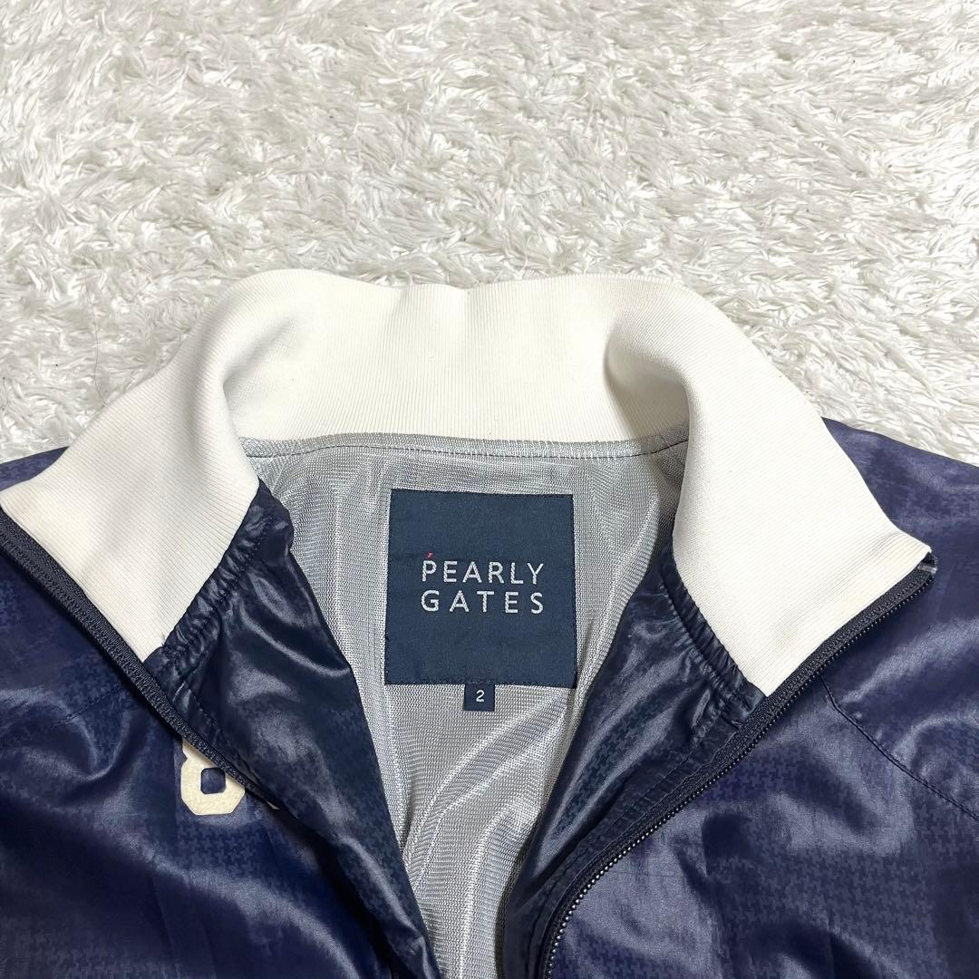 ✨入手困難✨パーリーゲイツ ナイロンジャケット 千鳥格子 ロゴ Lサイズ 蓄熱