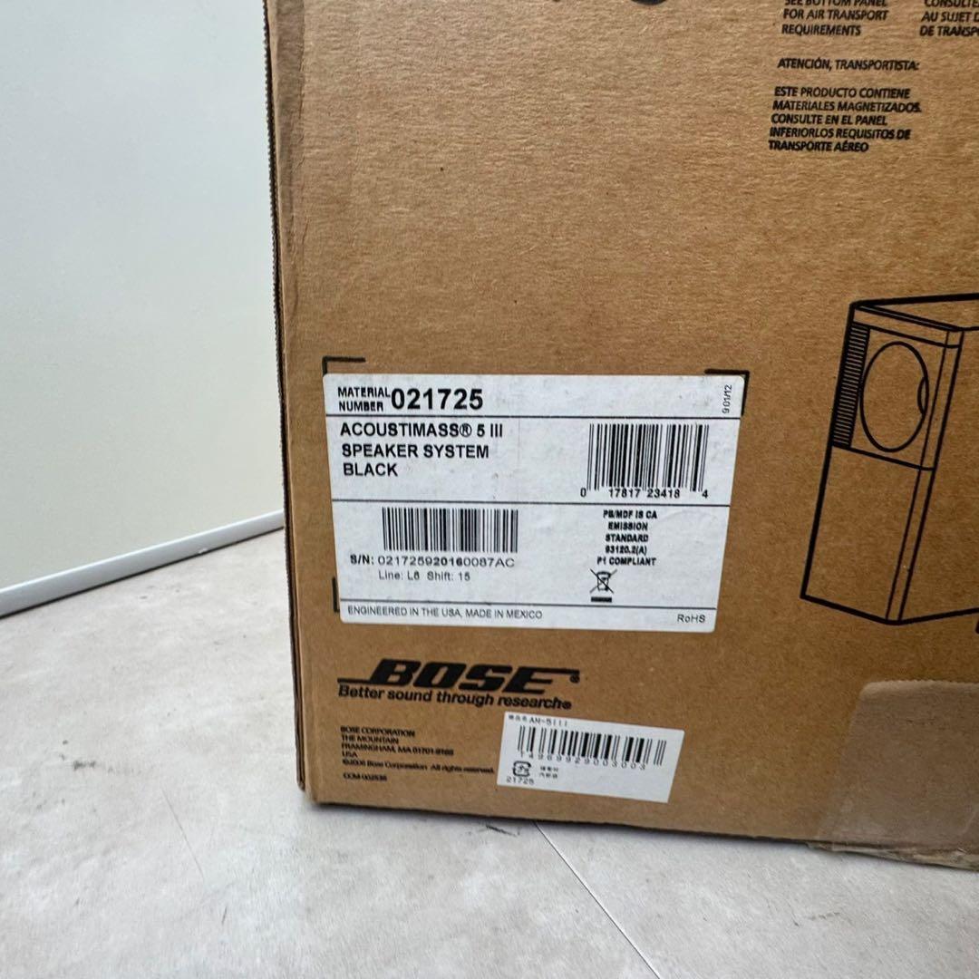 新品未使用　Bose Acoustimass 5 Series III nk01