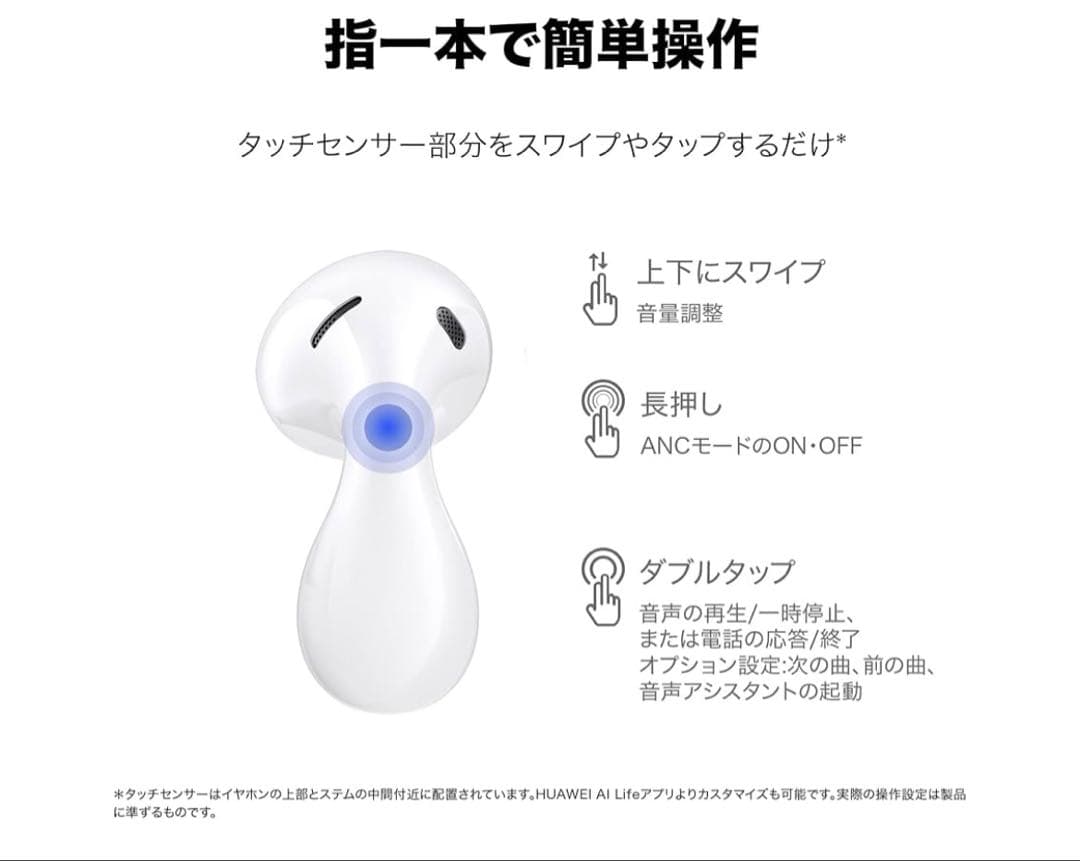 12535 HUAWEI FreeBuds 5 完全ワイヤレスイヤホン　シルバー