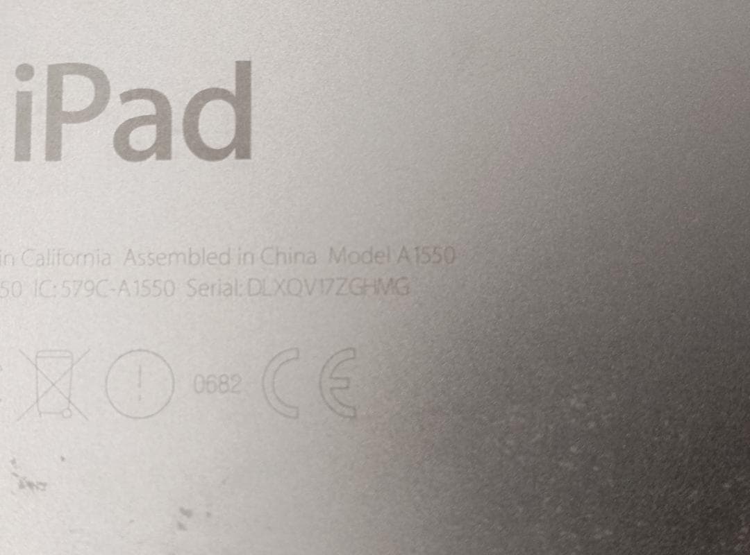 Apple iPad mini4 バッテリー容量85％ A1550