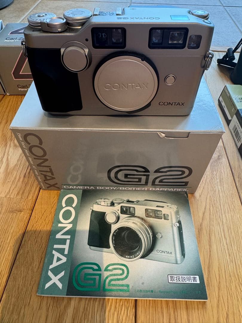 CONTAX G2 AFレンジファインダーカメラ レンズ4本、ストロボ、レリーズ
