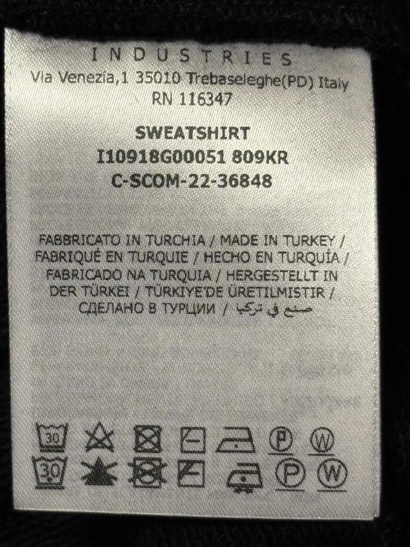 【新品未使用】MONCLER クルーネック スウェット　XL　黒色 トレーナー