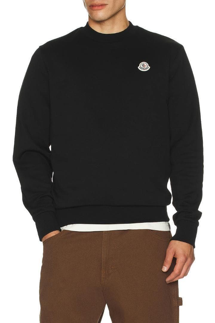 【新品未使用】MONCLER クルーネック スウェット　XL　黒色 トレーナー