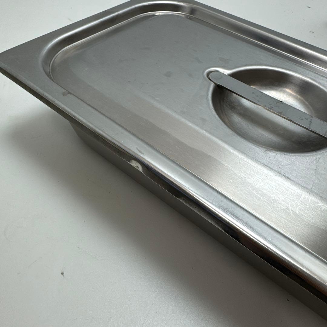 ホテルパン ステンレス製 長方形 保存容器 蓋付き 1／3サイズ 4セット