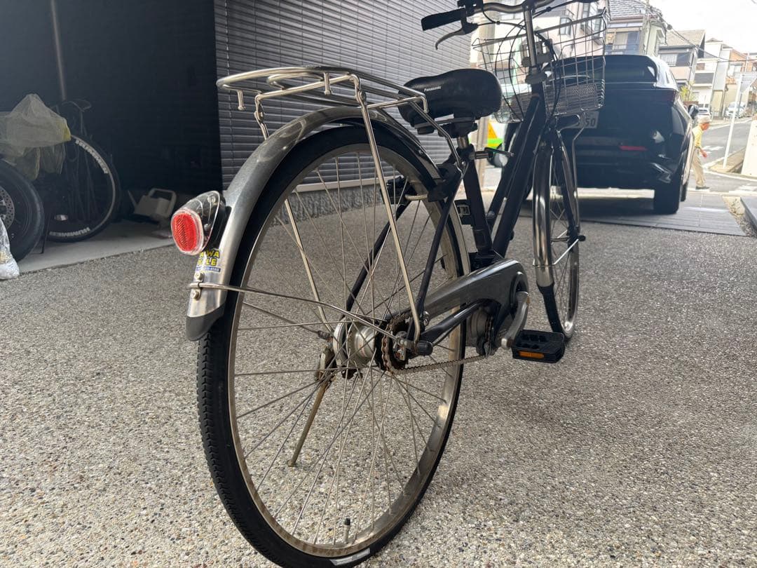 引取限定 パナソニック 電動アシスト自転車 シティタイプ ブラウン 前カゴ付き
