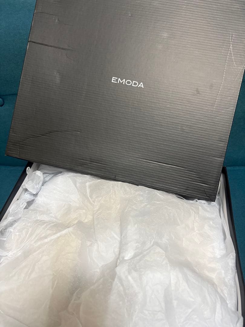 即日発送！EMODA ルーズフレアカバーフィットブーツ　アイボリー