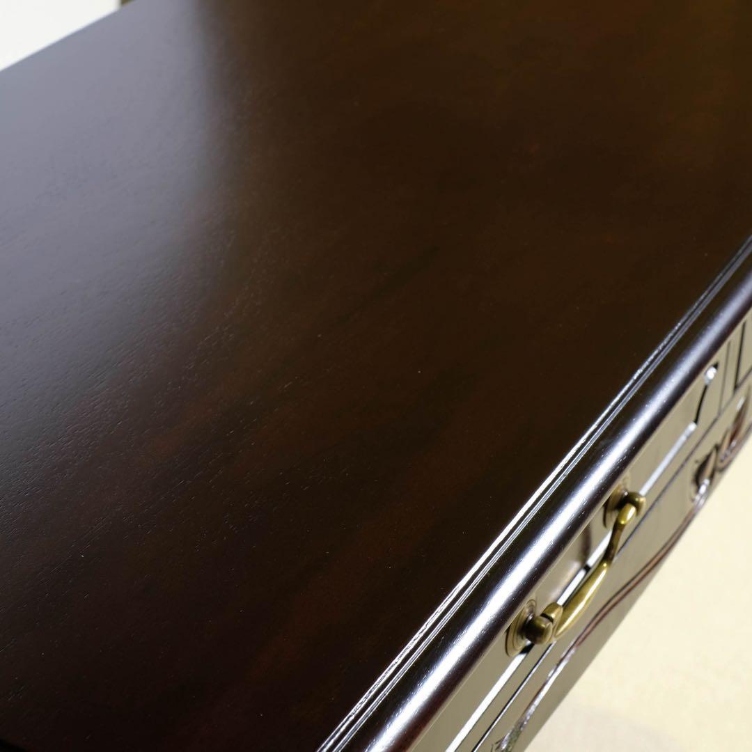 E 新品 コンソールテーブル アジアン 机 デスク サイドテーブル アンティーク