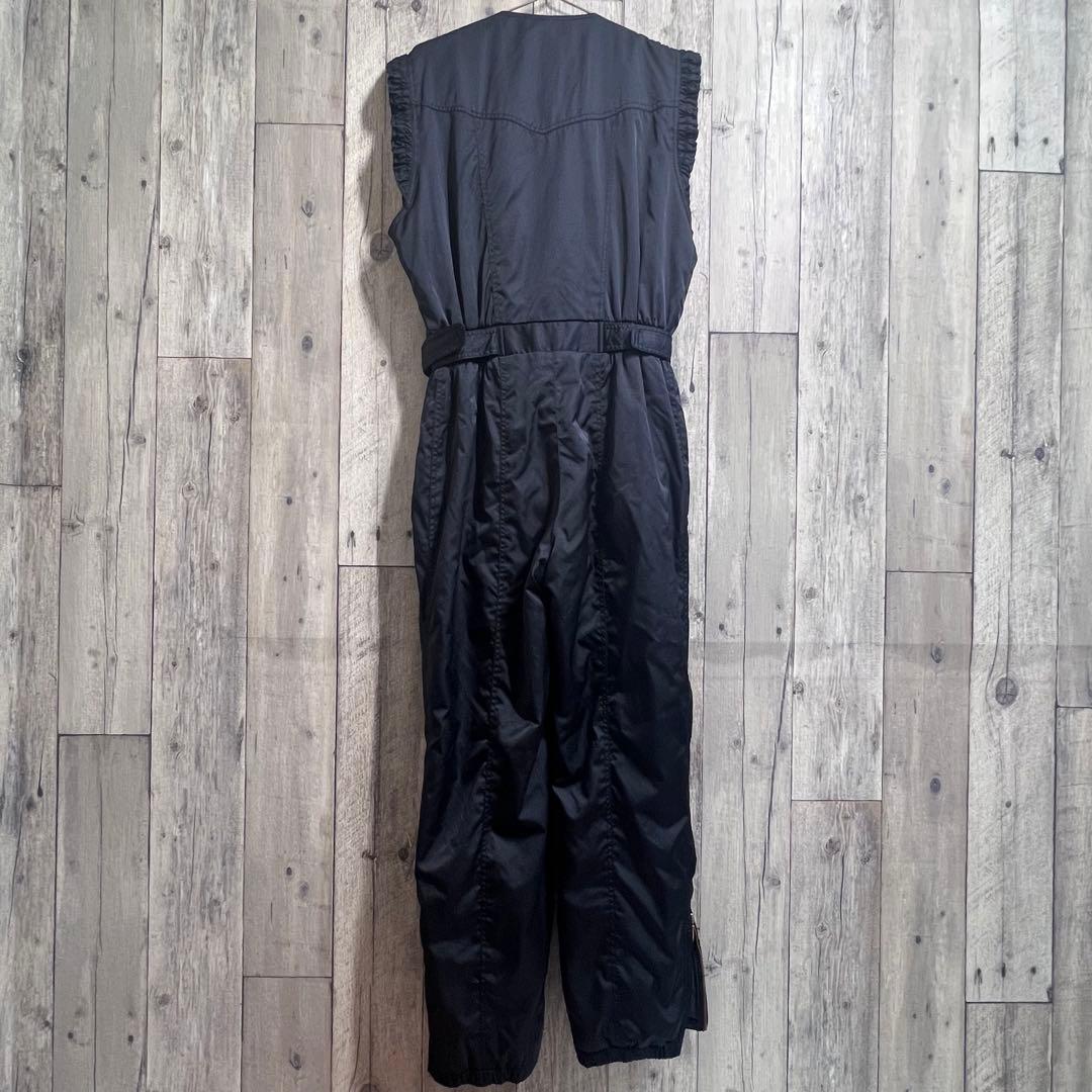 美品　レトロ　スキーウェア セットアップ　紫　黒　LLサイズ