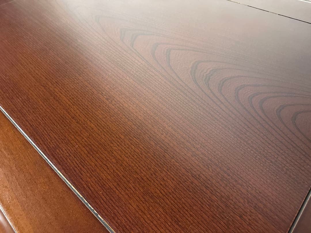 【IDC大塚家具】大型 座卓 無垢調 重厚 木製 和モダン 高級座卓