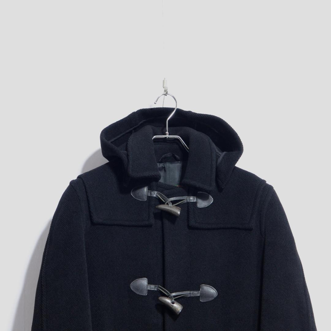 超貴重極上品 グレンフェル エルメススタイル ダッフル ムーアブルック 黒 M