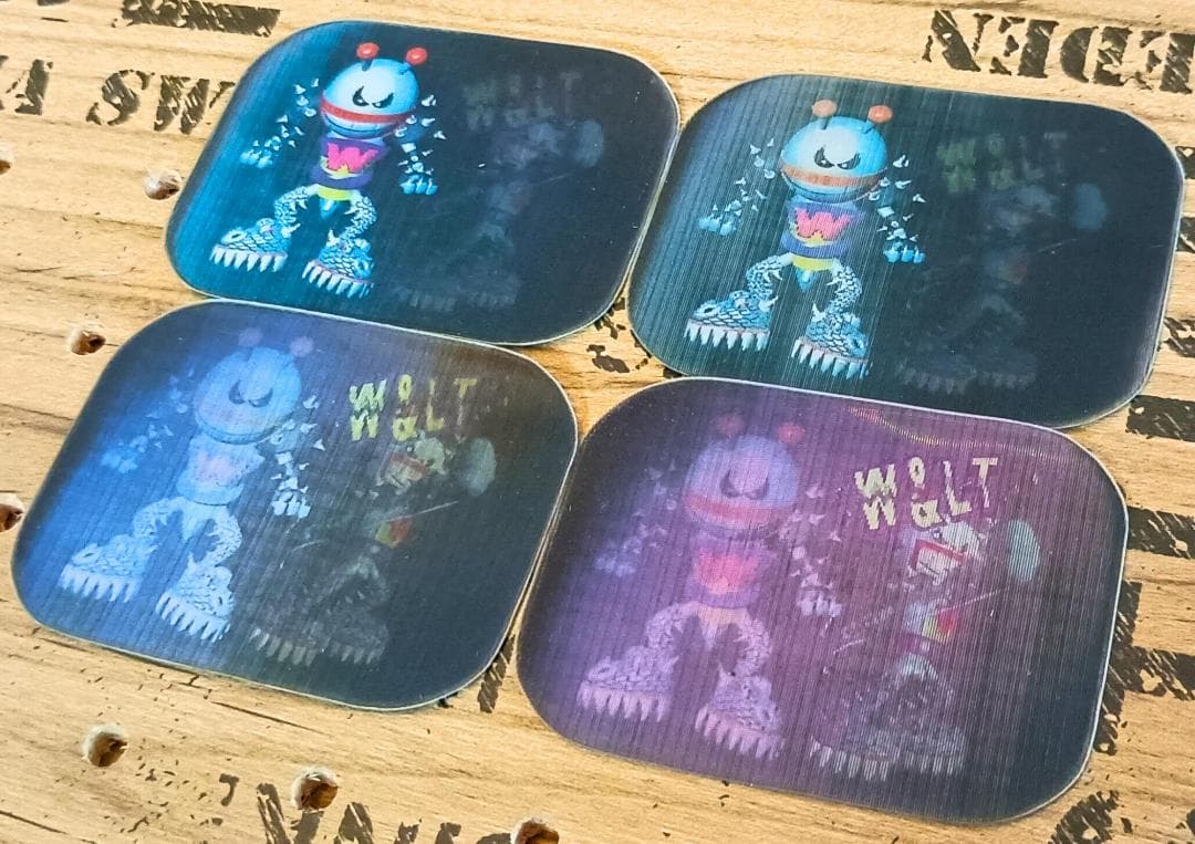 W.&L.T. ノベルティ 4点セット キーホルダー ステッカー パクパクくん